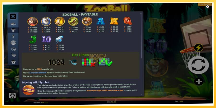 Игровой аппарат ZooBall - игра на реальные деньги, картинка 5