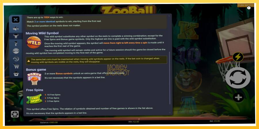 Игровой аппарат ZooBall - игра на реальные деньги, картинка 6